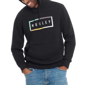 Hurley Black Multicolor Logo Hoodie